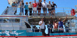 Marine Dynamics hosted Minister of Tourism, Derek Hanekom (Image courtesy of Marine Dynamics)